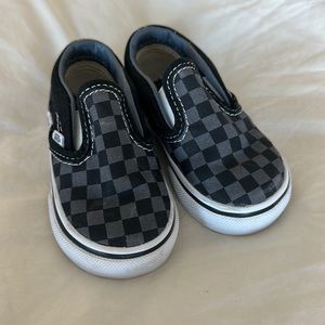 Vans Baby/toddler checkered slip-ons 4.5